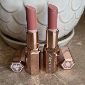 JOSIE MARAN Lip Enhancing Arganiste Lipstick Lot Embrace It Honey Full Size NWOT